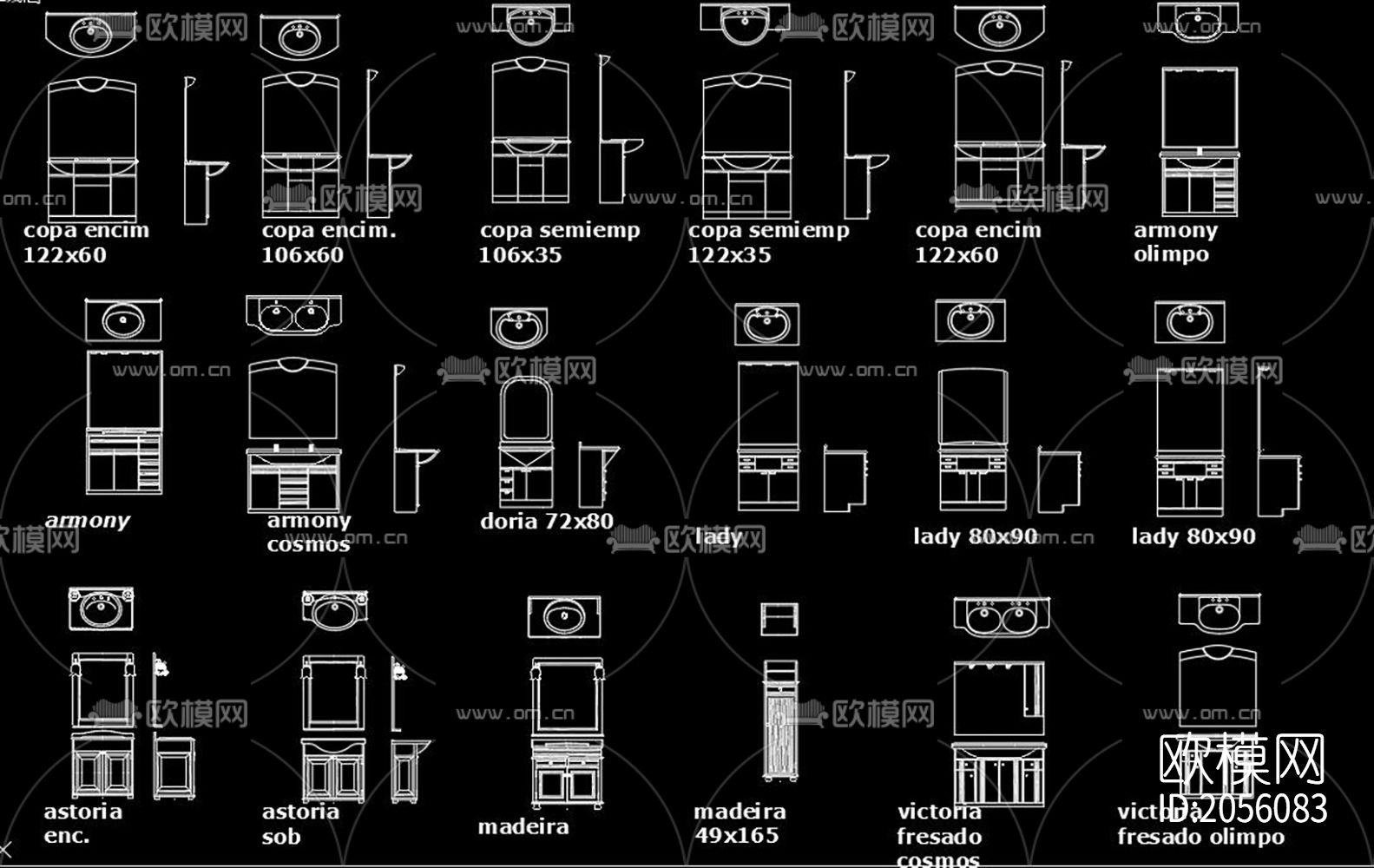 台盆cad图库下载（渲染图7）