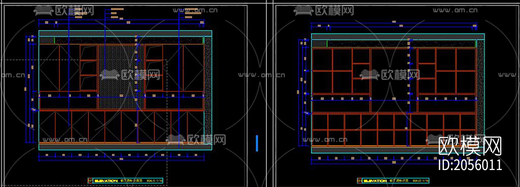 家装cad图纸下载（渲染图4）