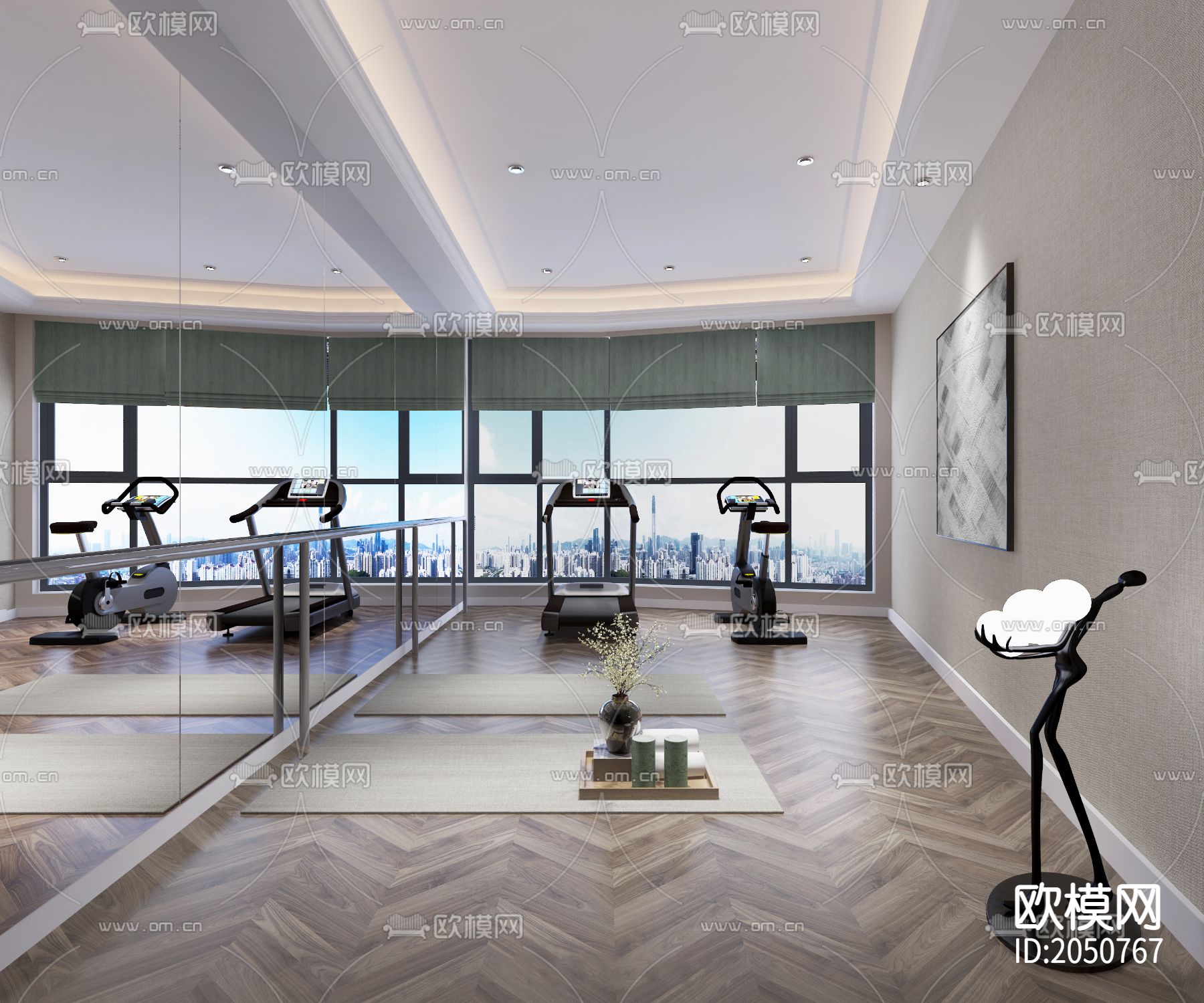 别墅cad平面图下载（渲染图9）