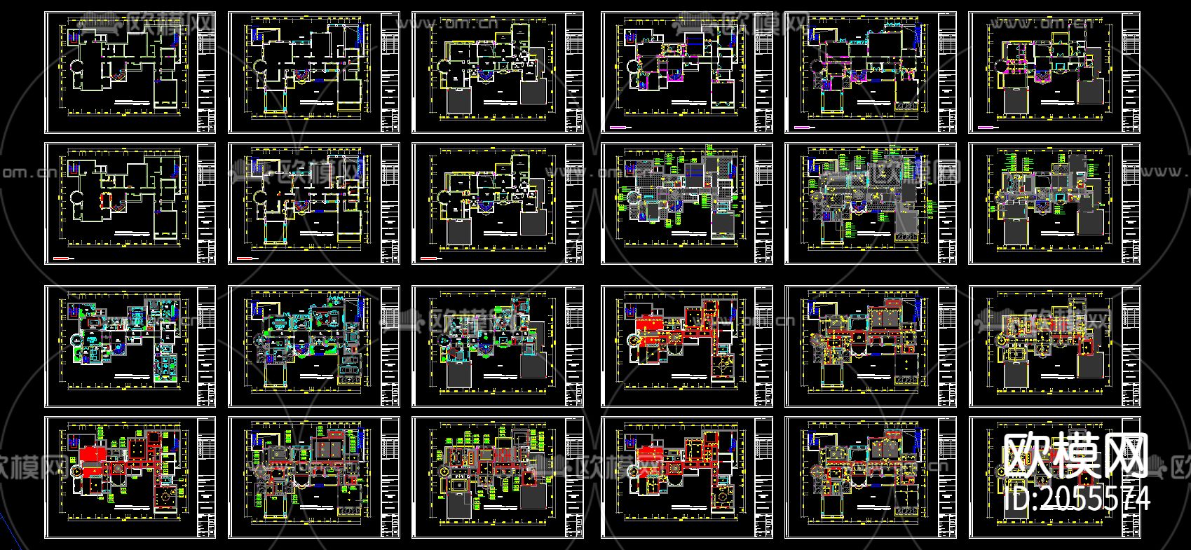 别墅住宅cad施工图下载（渲染图10）