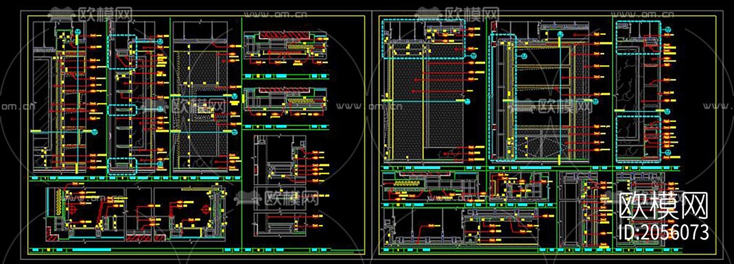 办公室cad图纸-免费3dmax模型库-欧模网