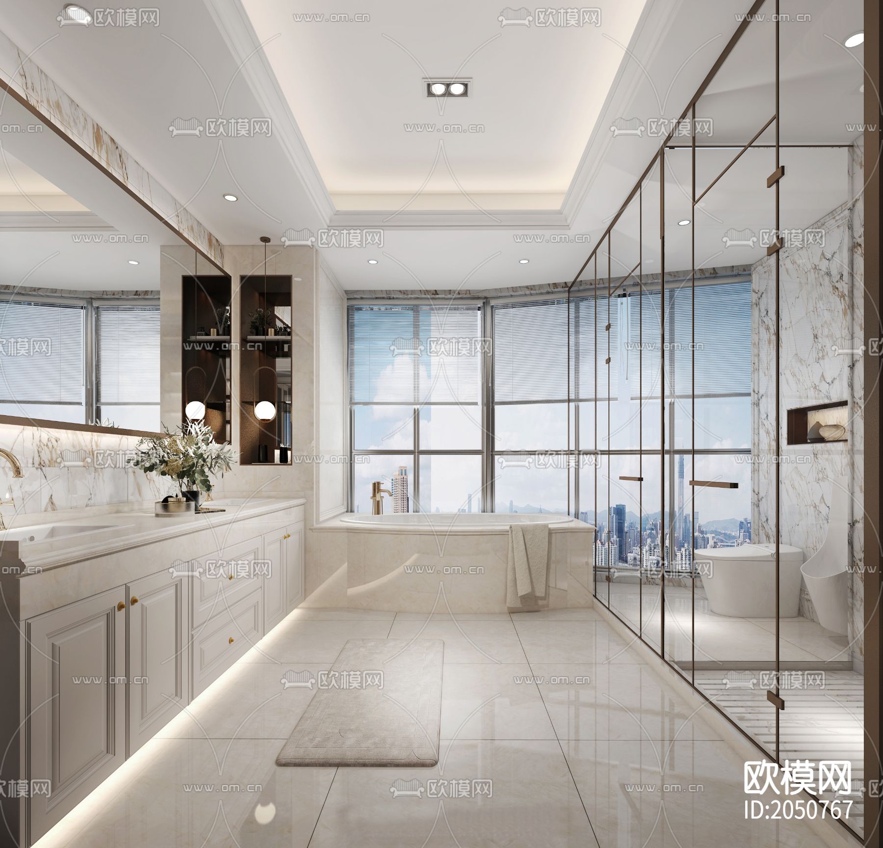 别墅cad平面图下载（渲染图6）