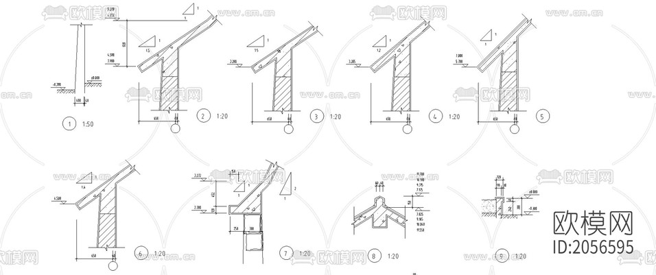 鐘樓建筑cad圖紙下載(渲染圖1)