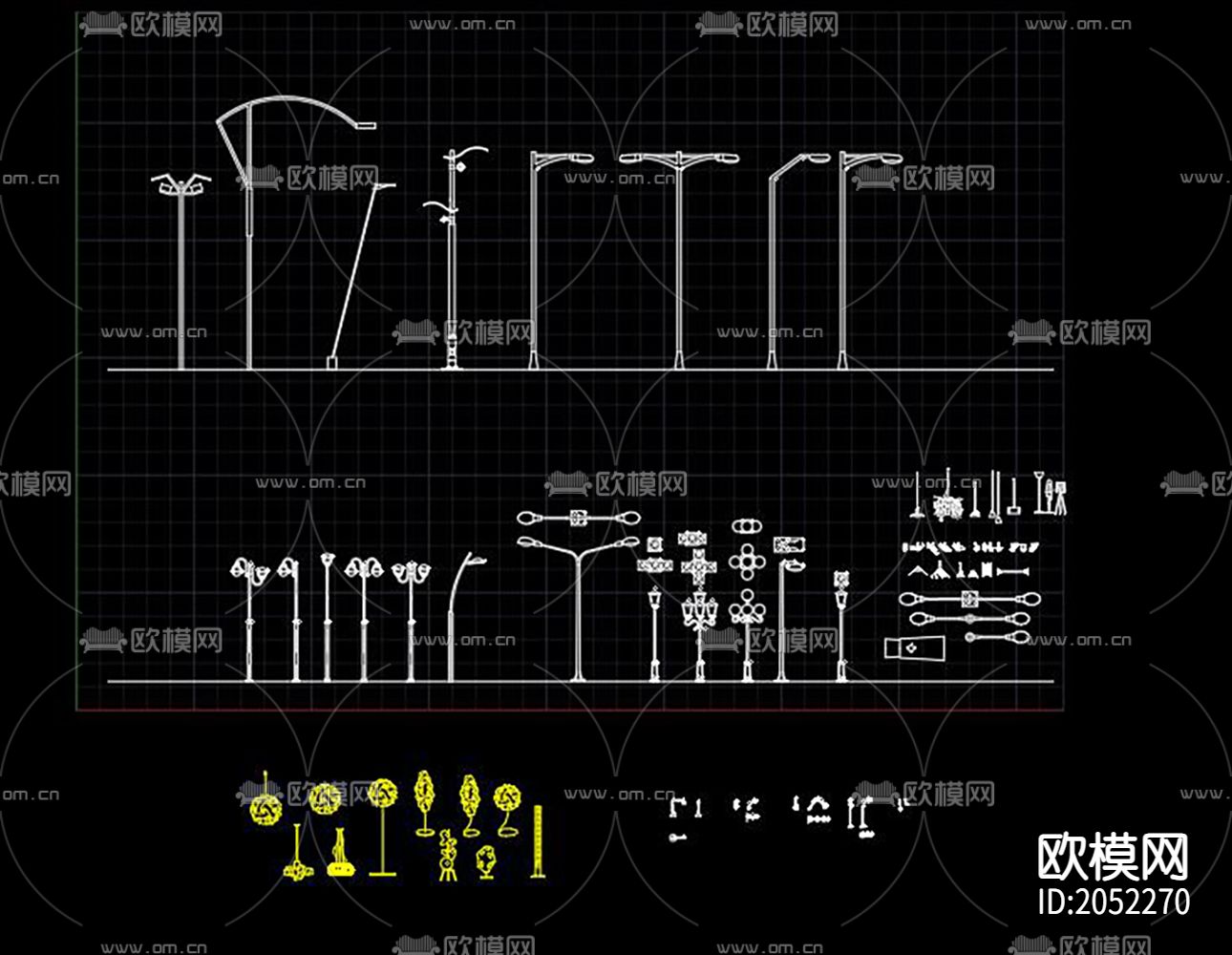 灯具cad图库下载（渲染图6）