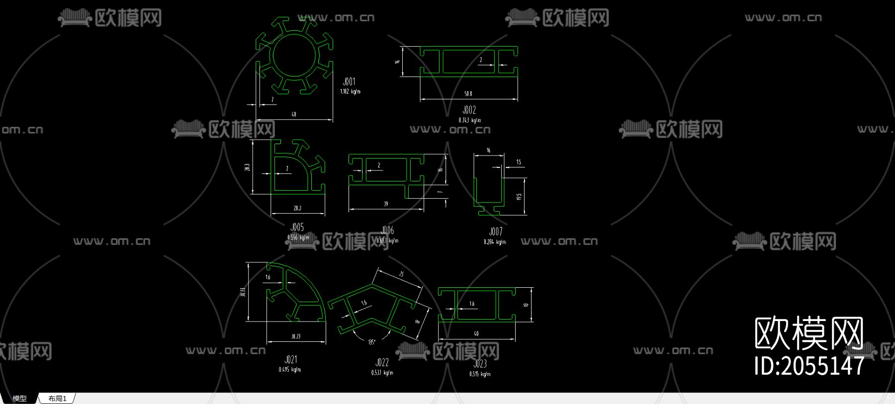 型材节点大样图下载