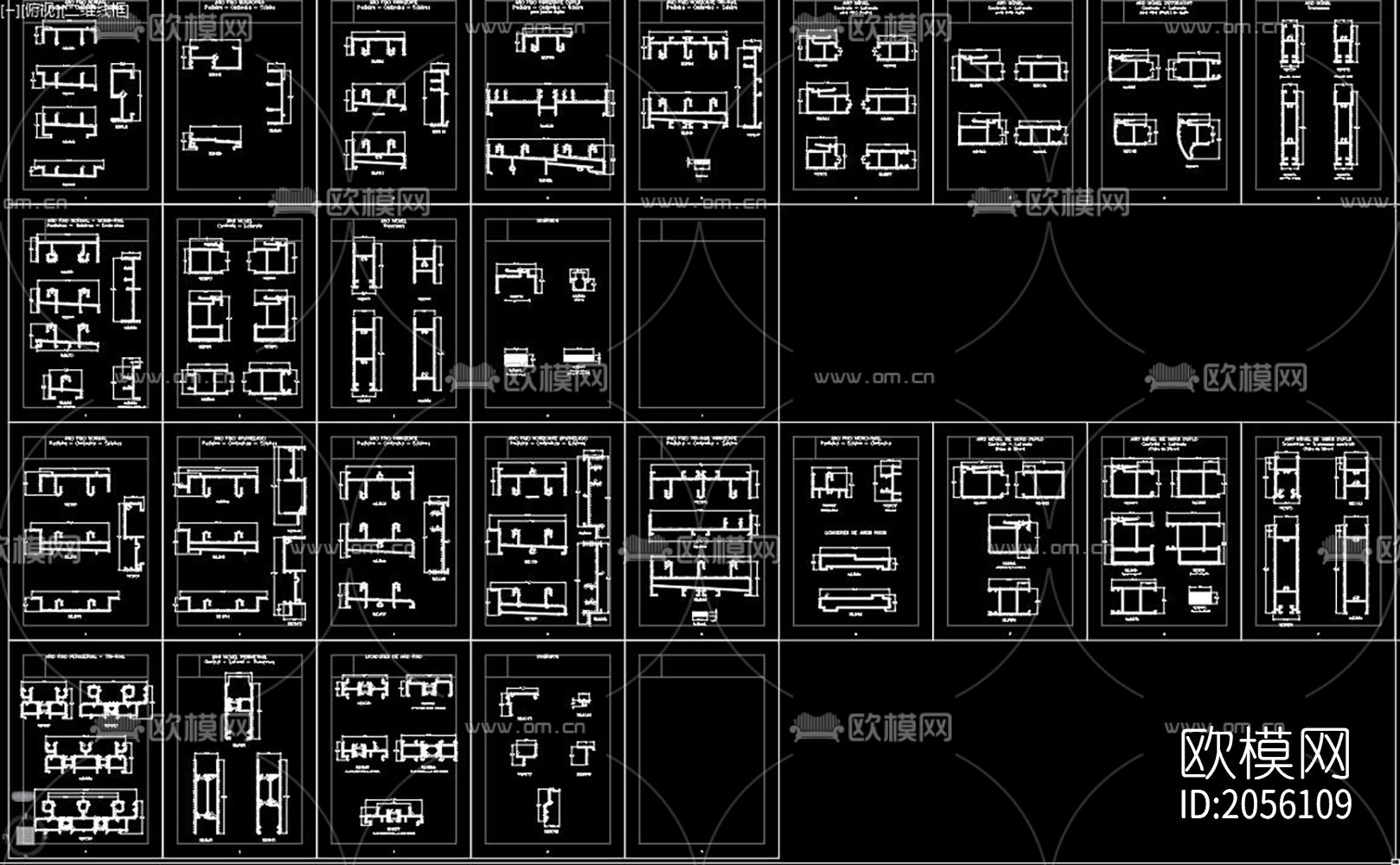 铝型材节点大样图下载（渲染图6）
