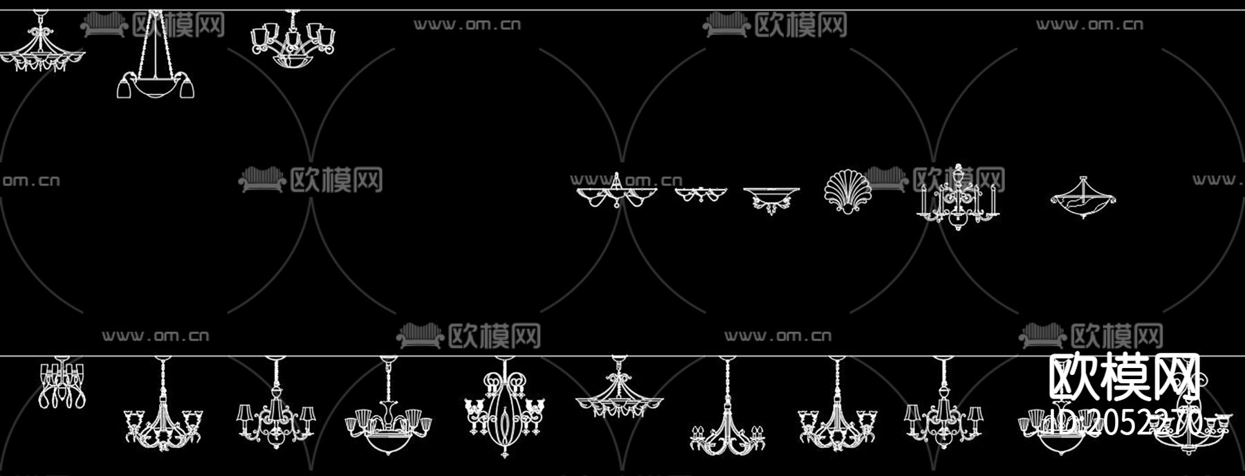 灯具cad图库下载（渲染图8）