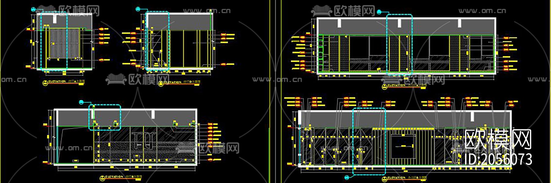 办公室cad图纸-免费3dmax模型库-欧模网