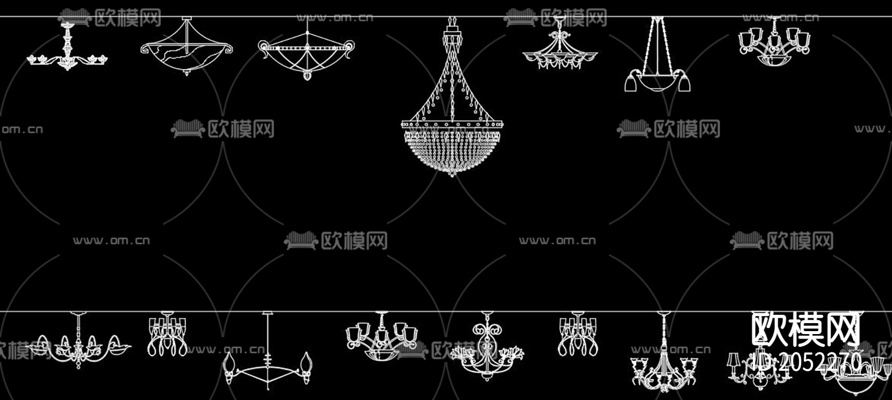 灯具cad图库下载（渲染图7）