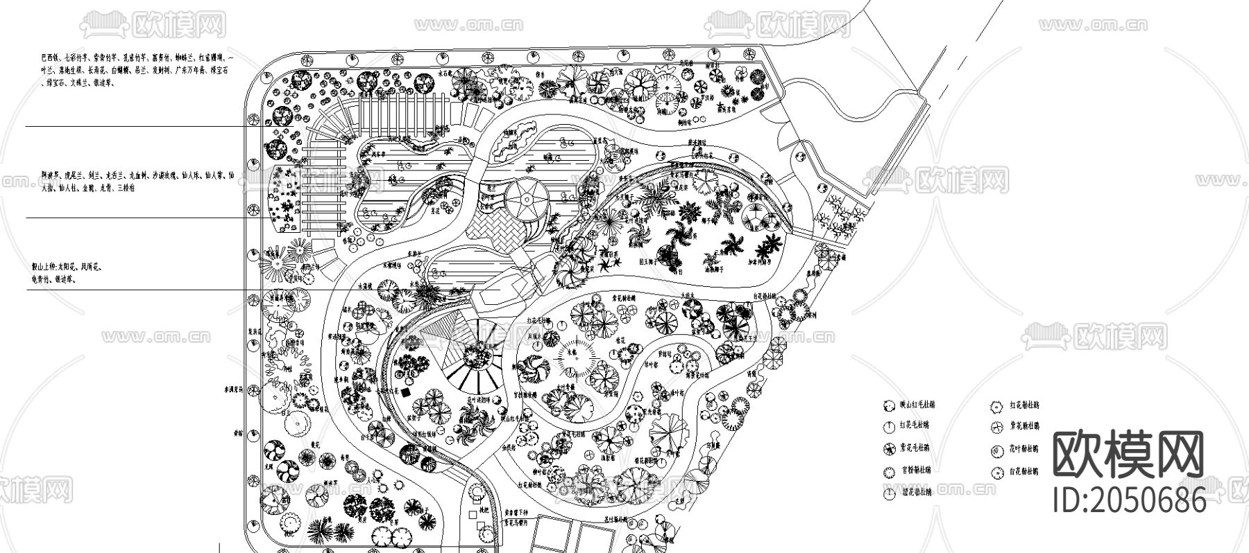 生植园绿化施工图下载（渲染图2）