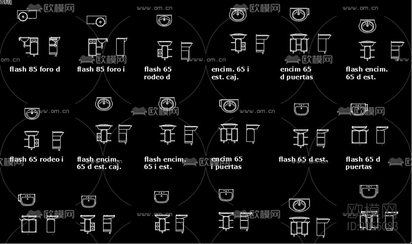 台盆cad图库下载（渲染图1）