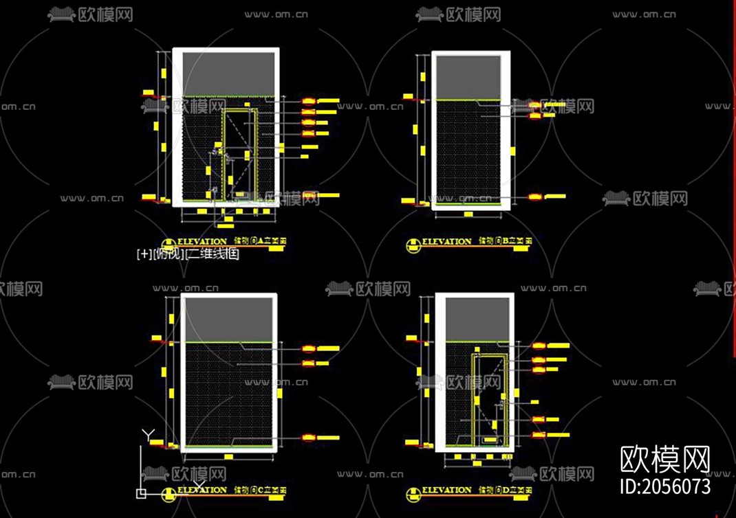 办公室cad图纸-免费3dmax模型库-欧模网
