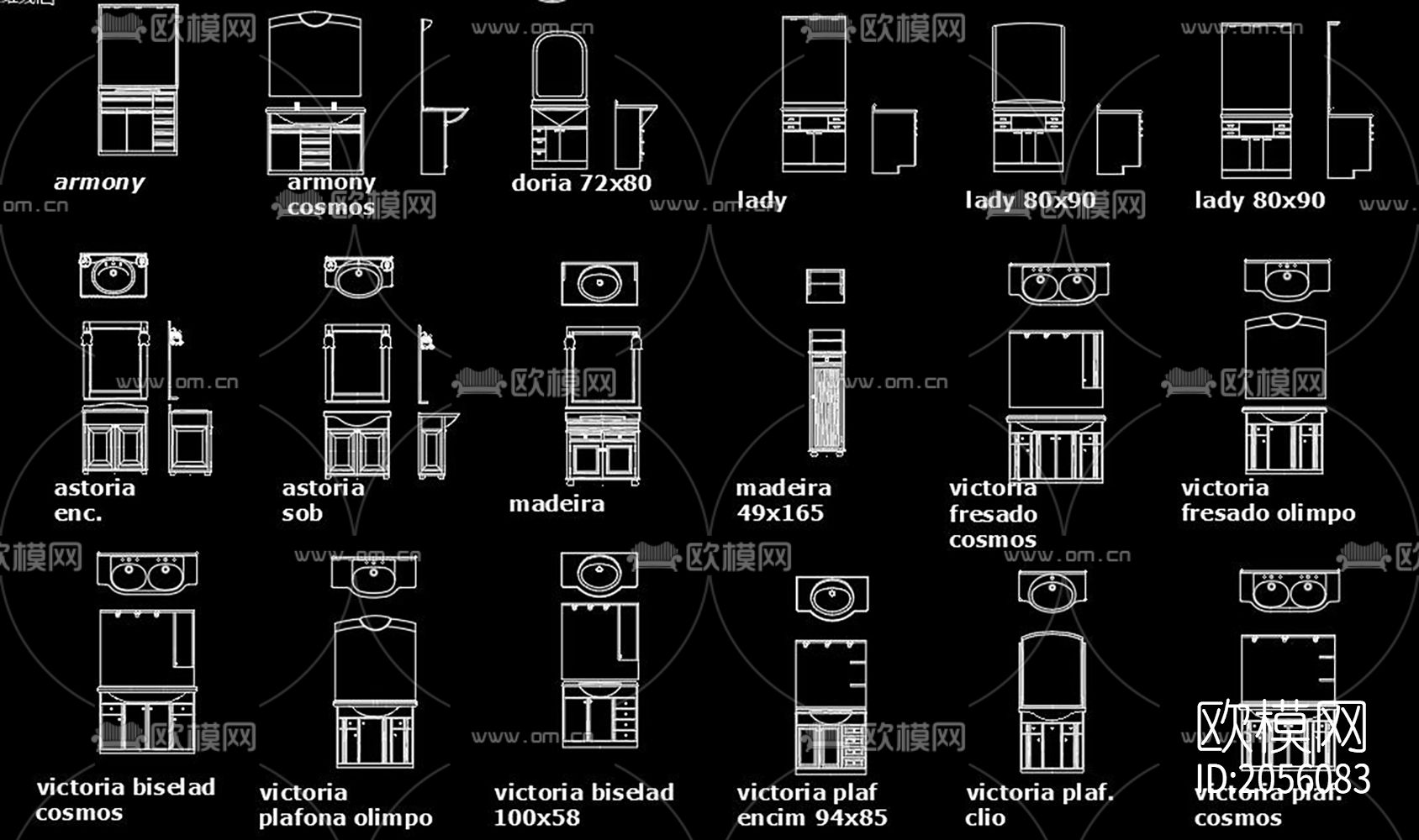 台盆cad图库下载（渲染图5）