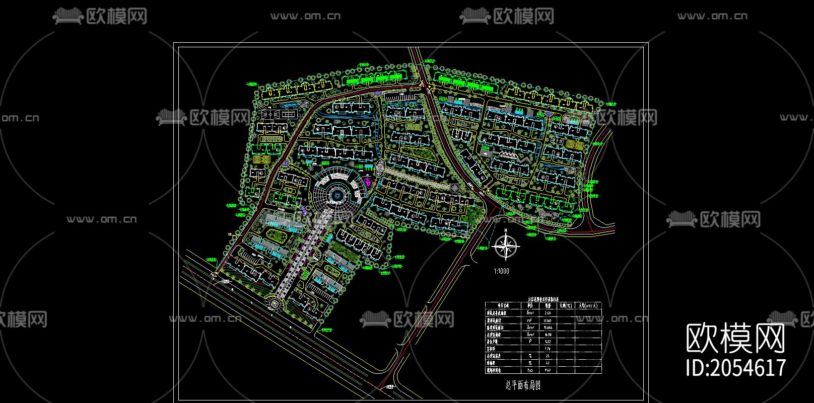 花园规划cad平面图下载（渲染图1）