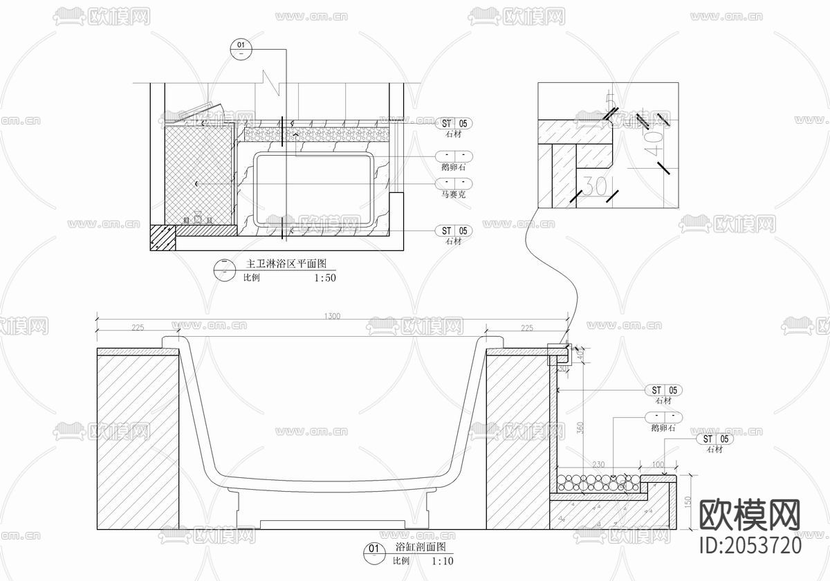 别墅住宅cad施工图下载（渲染图8）