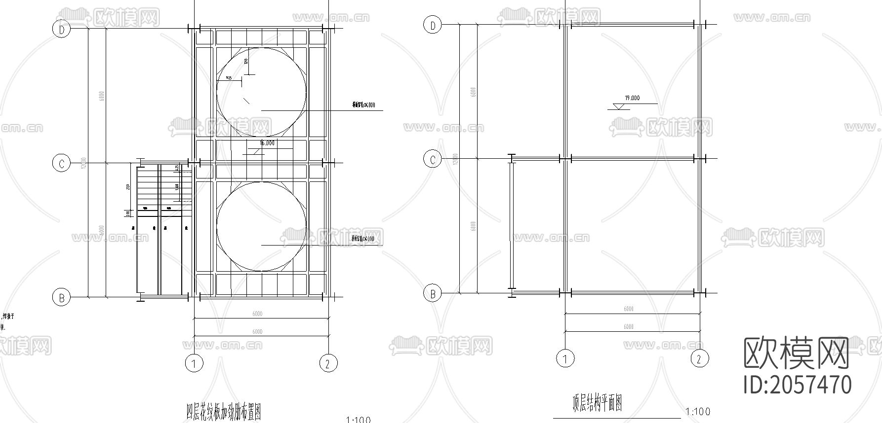 钢框架结构施工图下载（渲染图1）