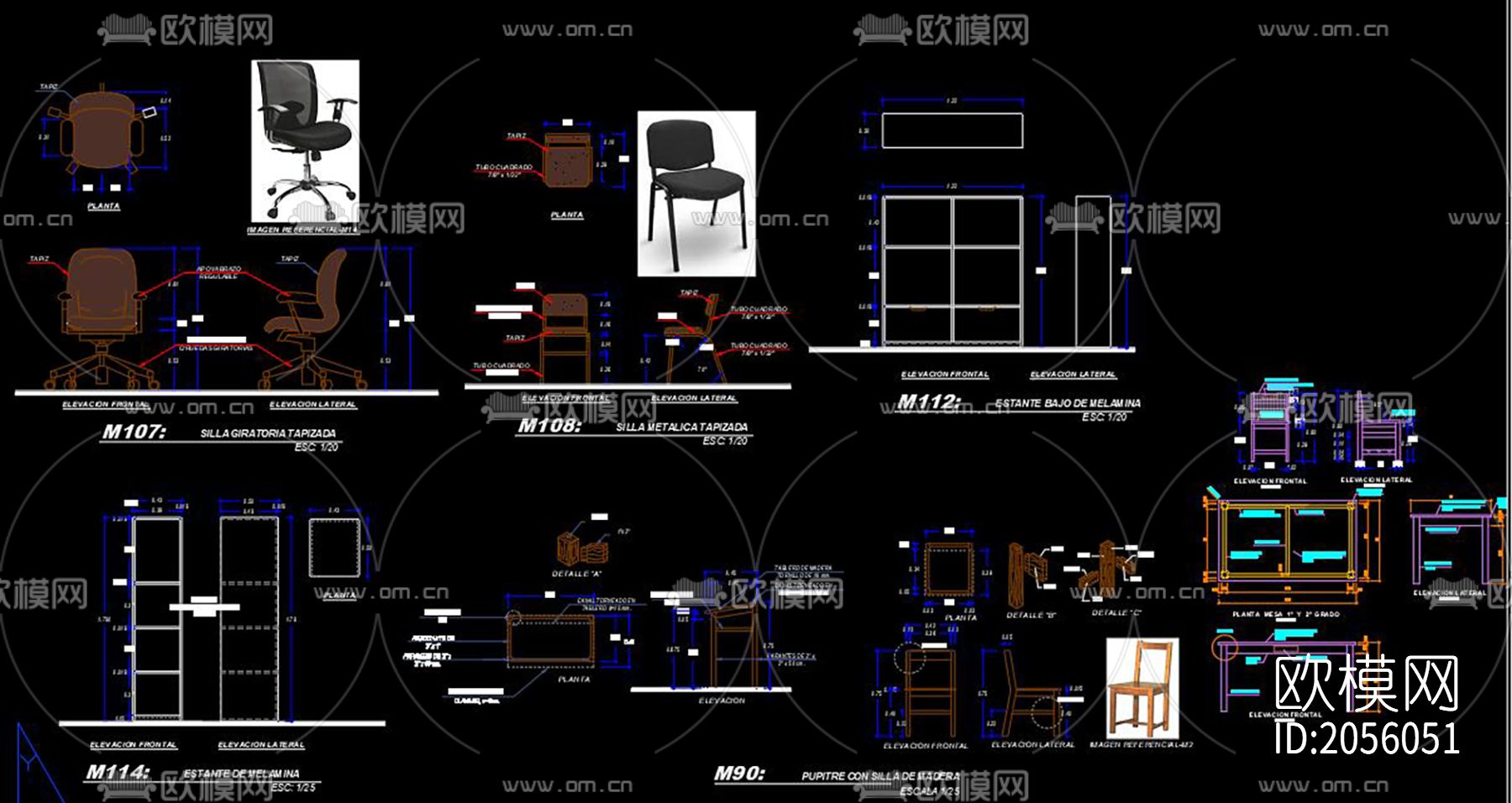 儿童房家具大样图下载（渲染图6）