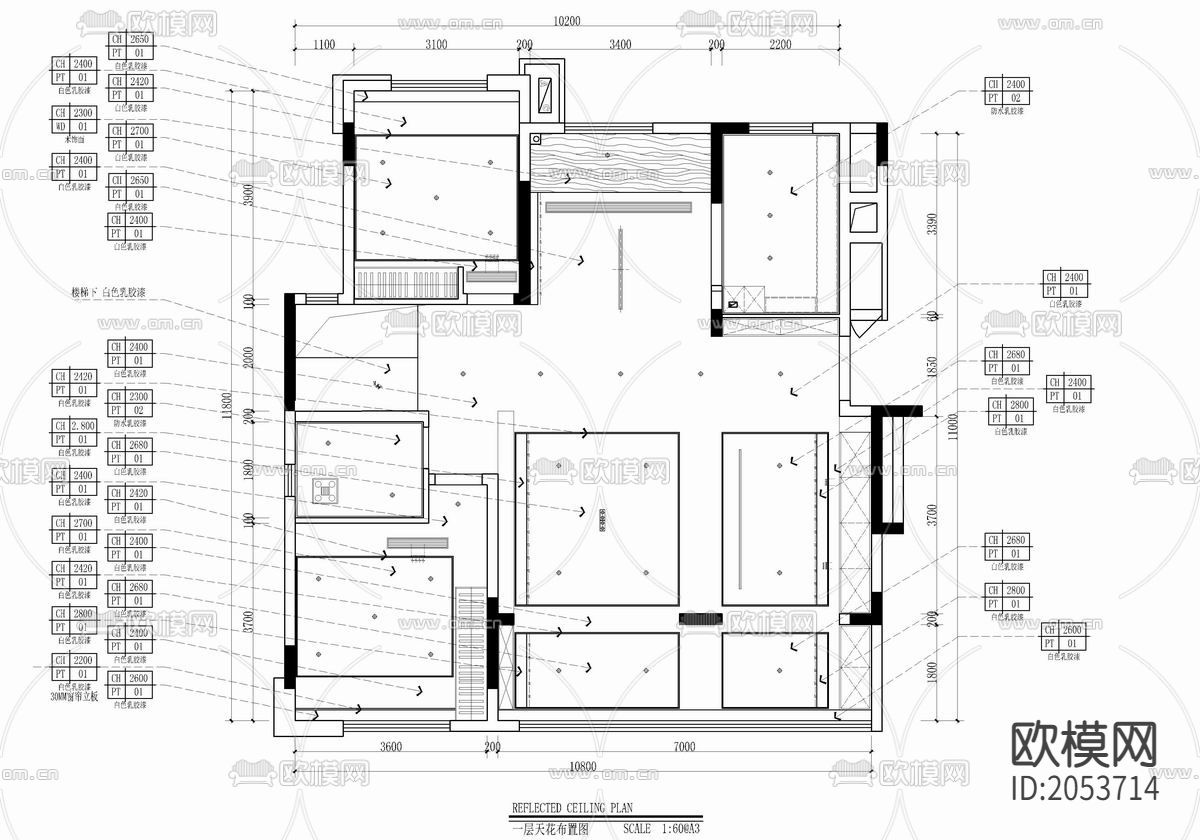 整装家居cad施工图下载（渲染图5）