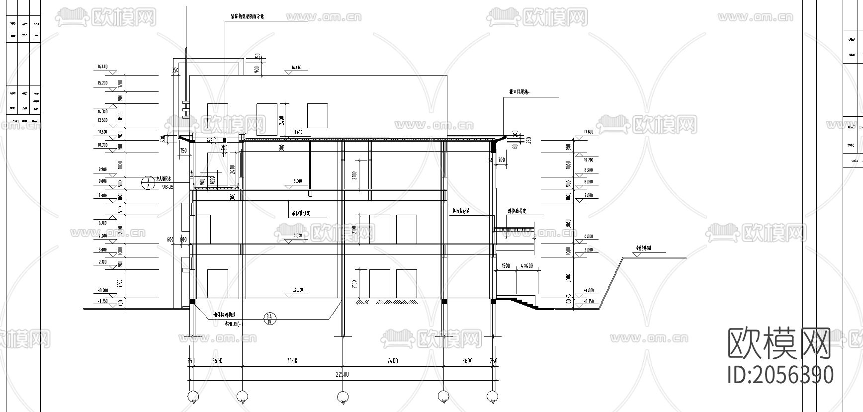 洗浴中心cad图纸下载（渲染图4）