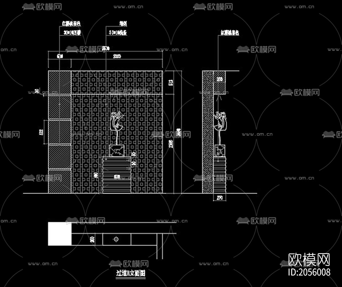 养生会所cad施工图下载（渲染图3）
