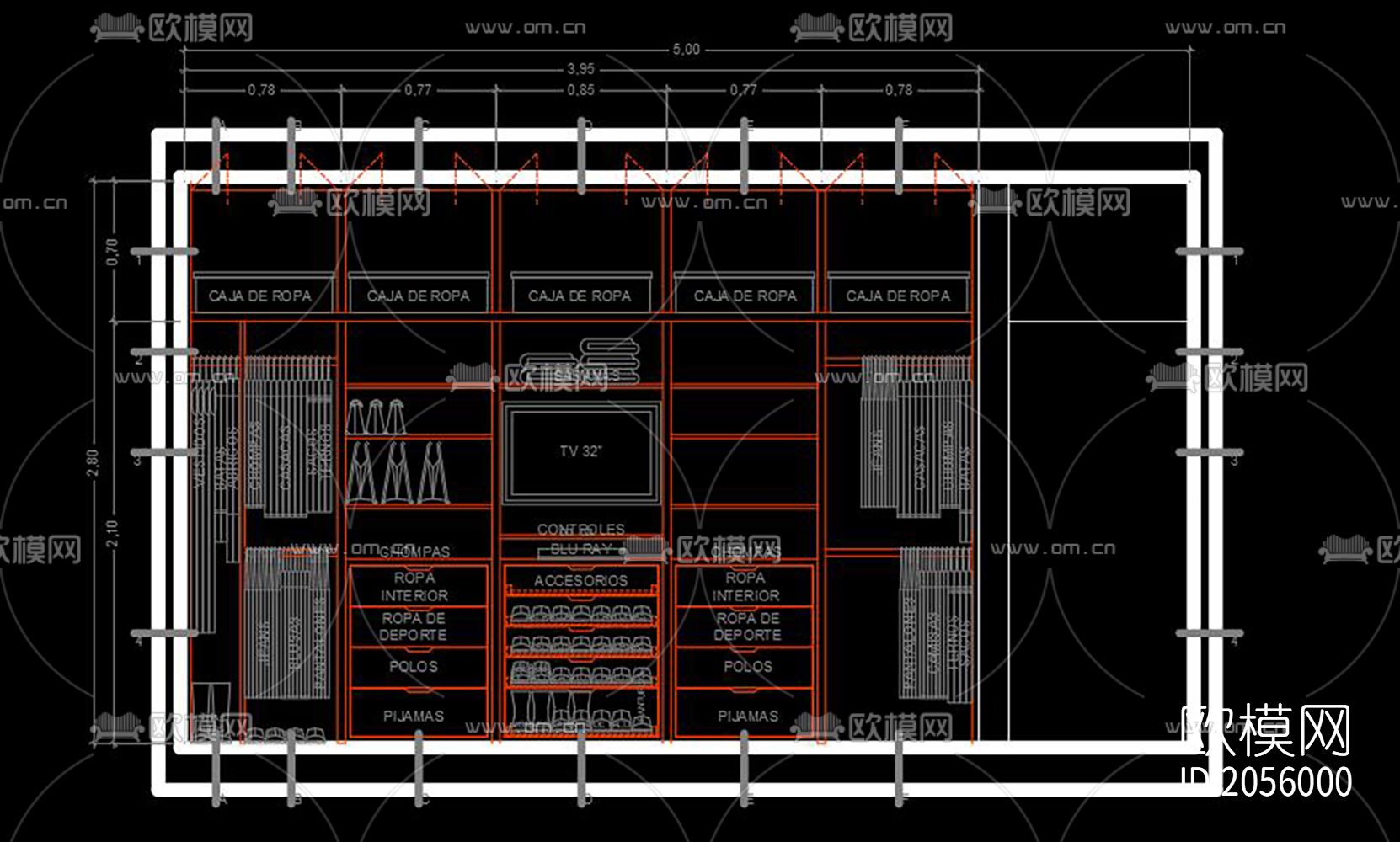 橱柜cad图库下载（渲染图9）