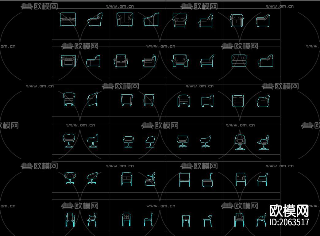 家具cad图库下载（渲染图6）