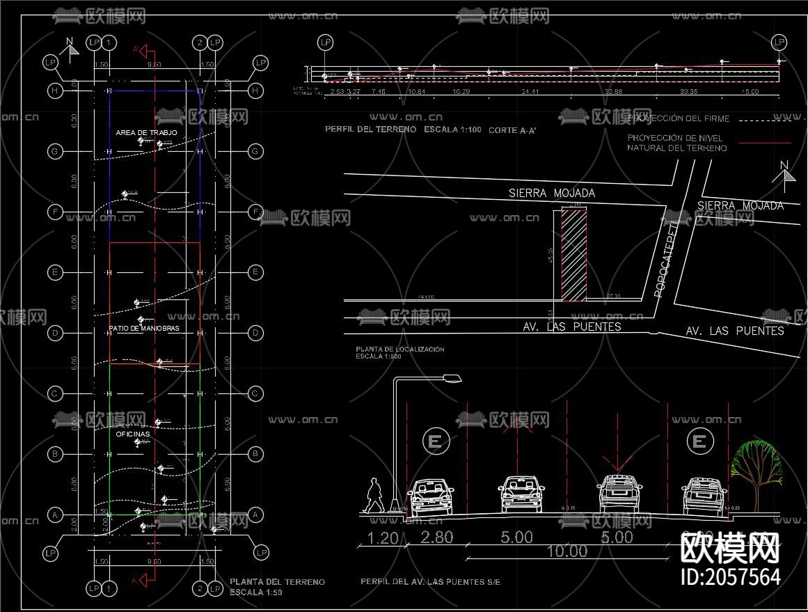 工业仓库CAD施工图下载（渲染图6）