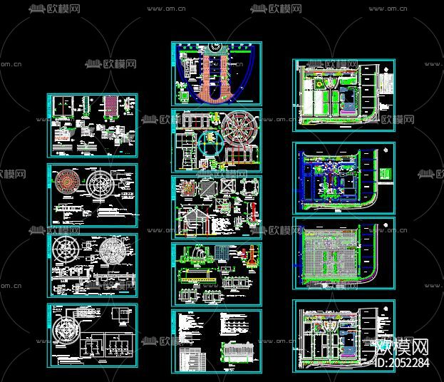 景观绿化工程施工图下载（渲染图10）