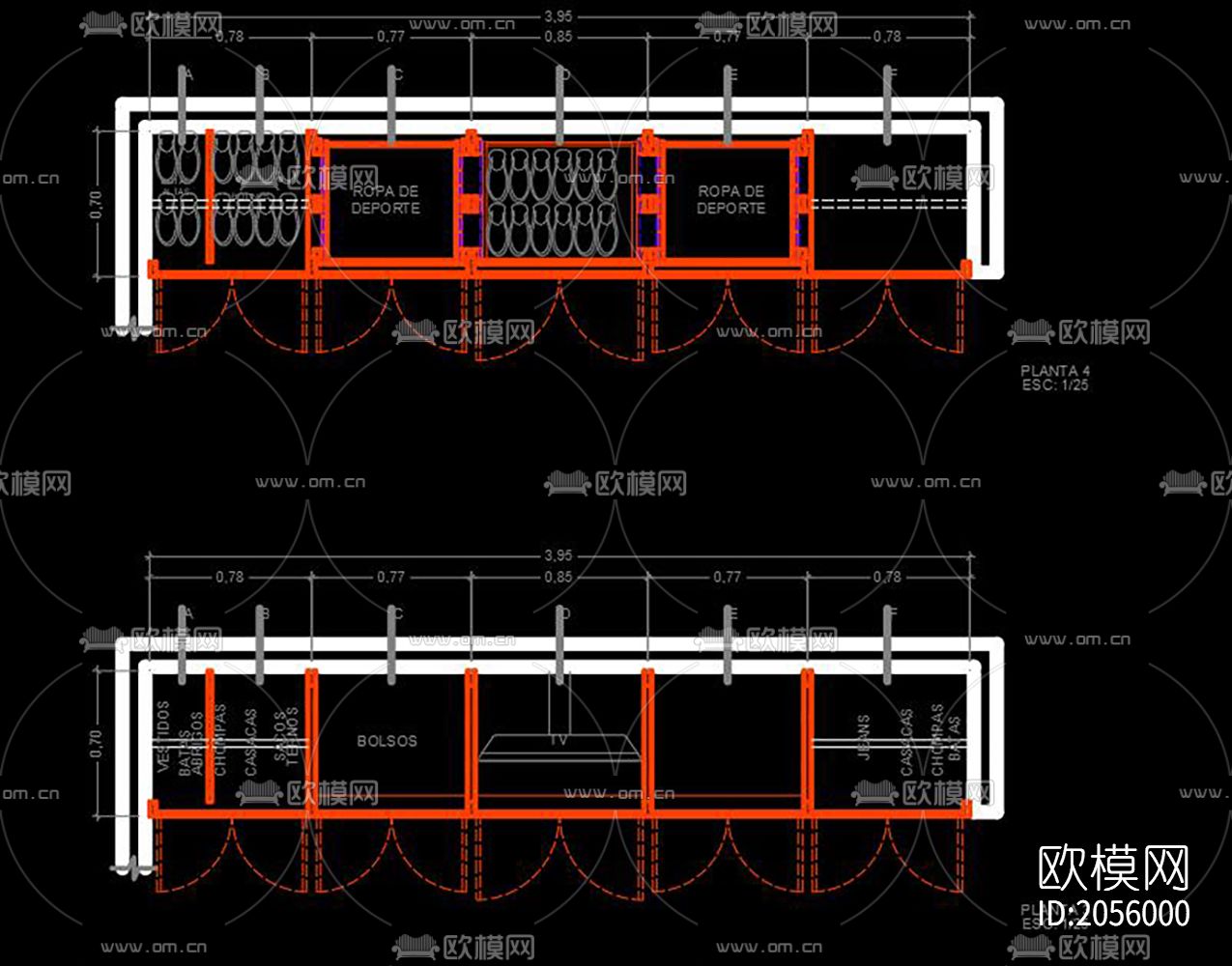 橱柜cad图库下载（渲染图7）