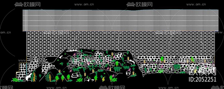教堂建筑cad圖紙下載(渲染圖4)