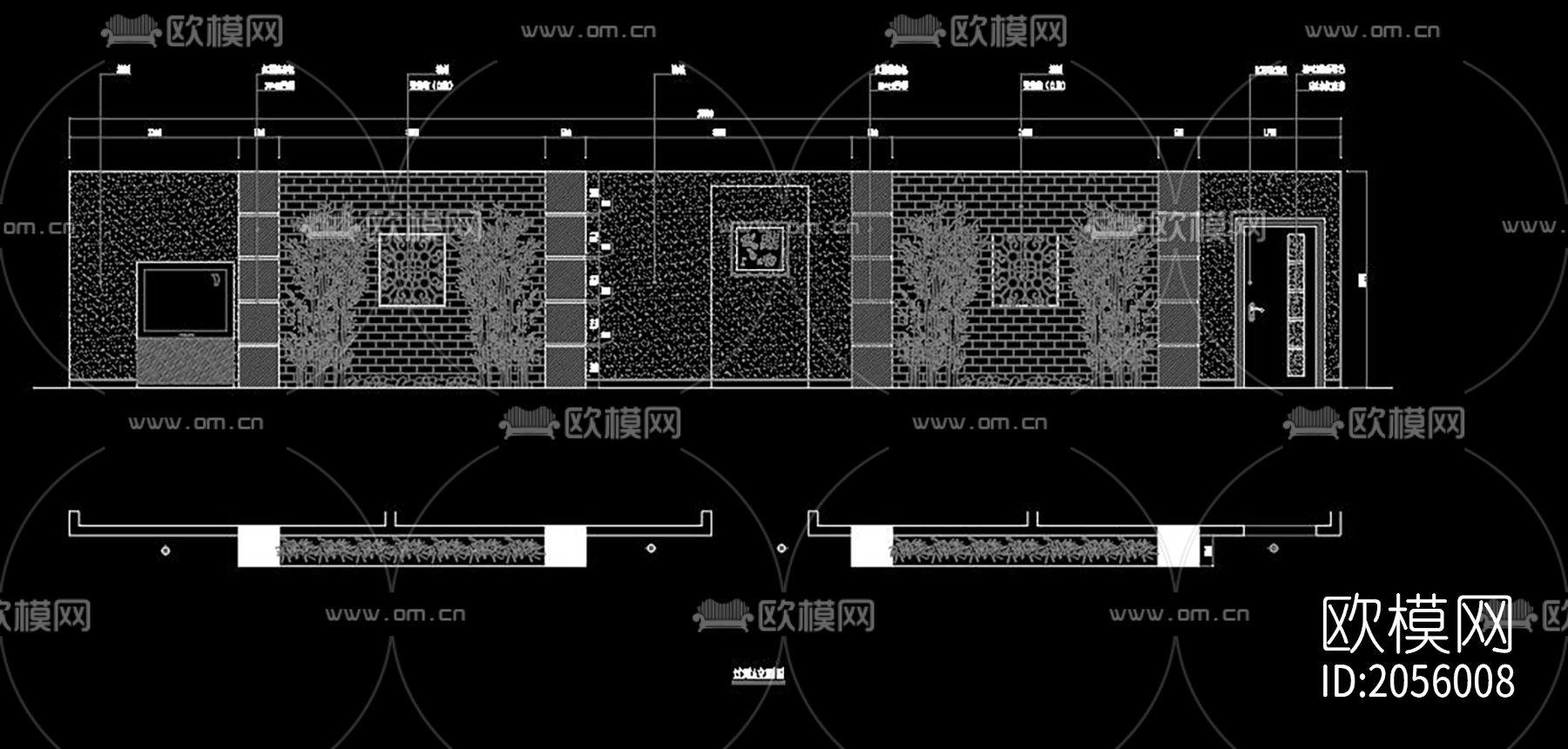 养生会所cad施工图下载（渲染图4）