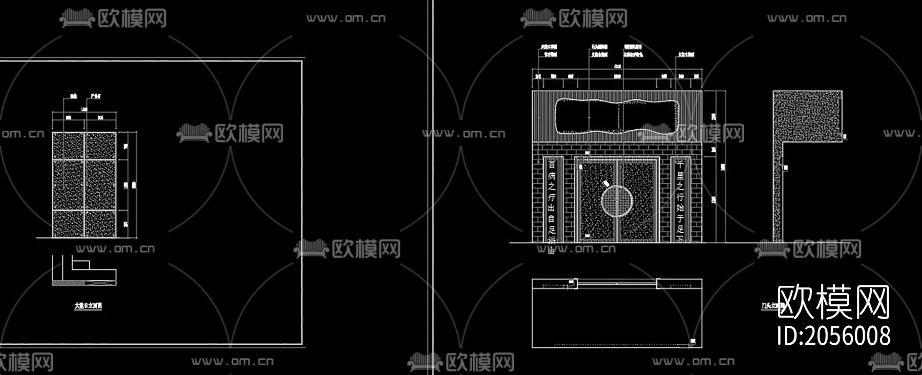 养生会所cad施工图下载（渲染图7）