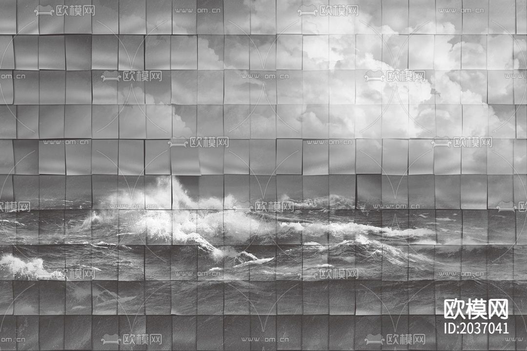 云朵拼装壁纸下载（渲染图3）