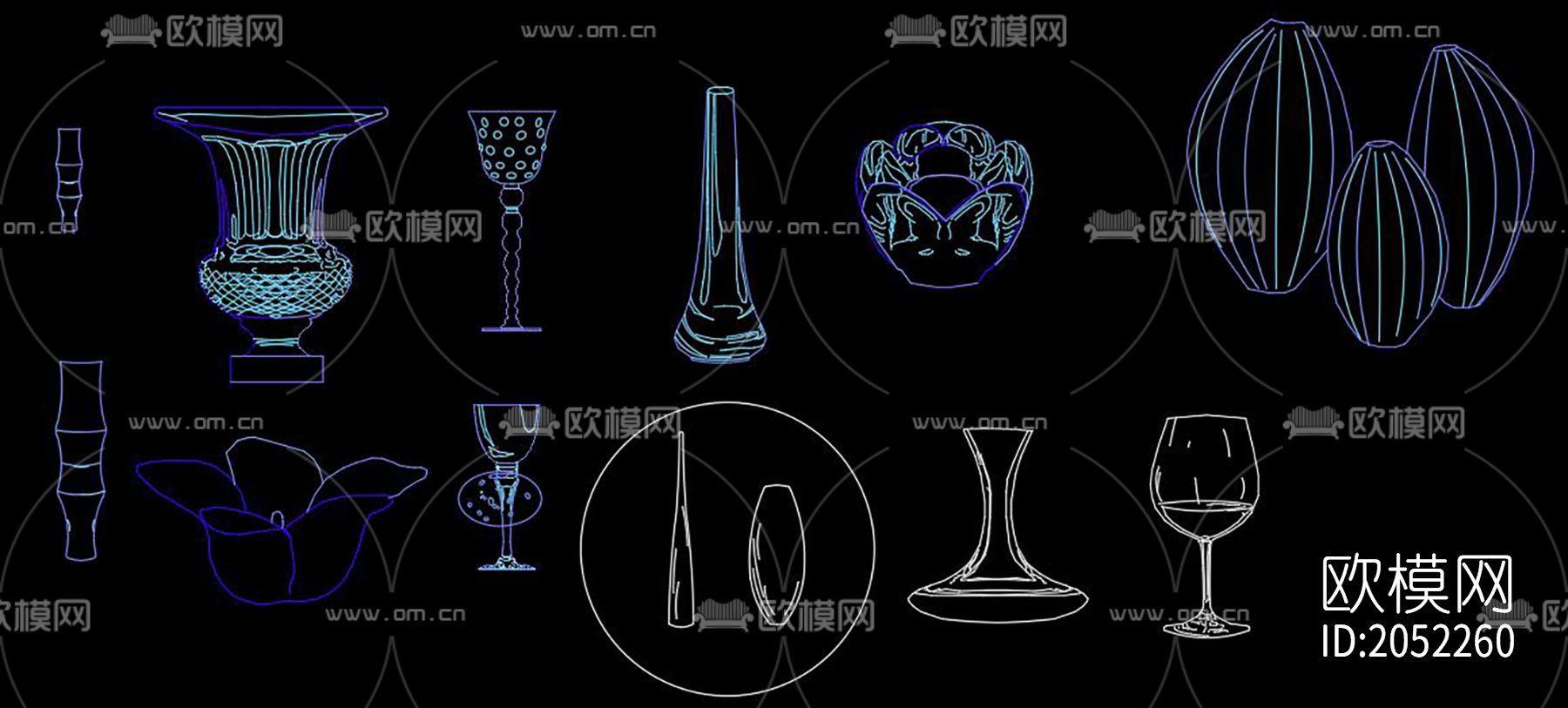 装饰品cad图库下载（渲染图4）
