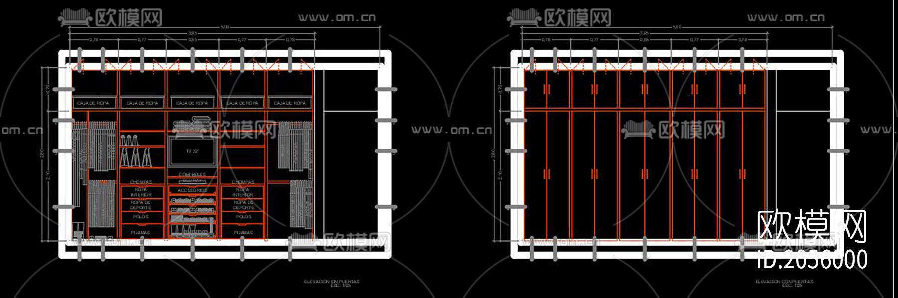 橱柜cad图库下载（渲染图6）