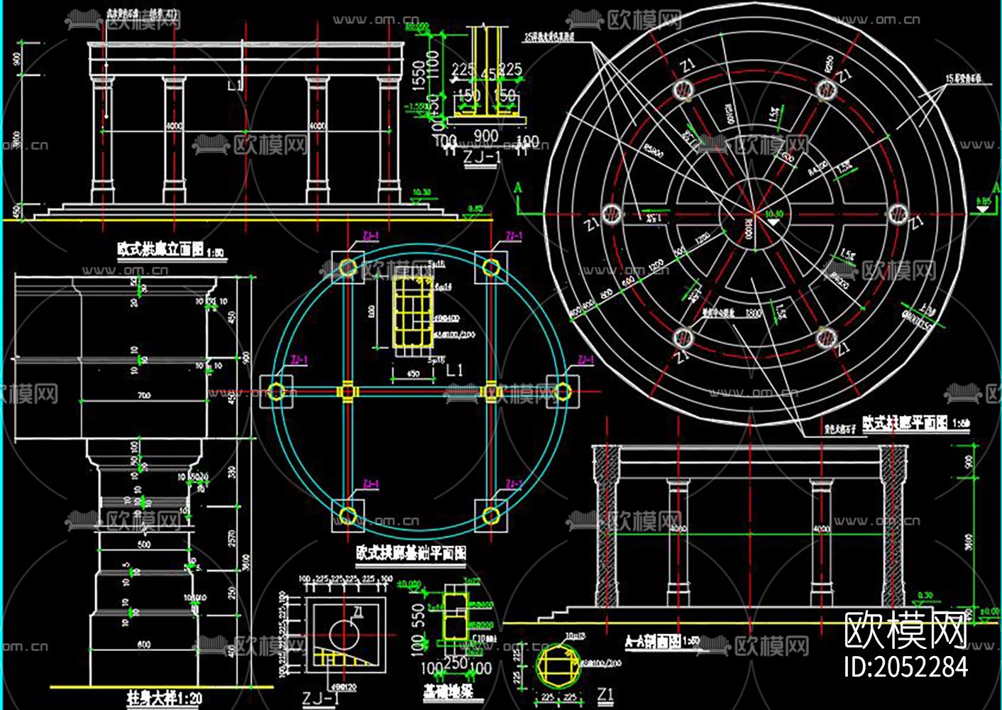 景观绿化工程施工图下载（渲染图8）