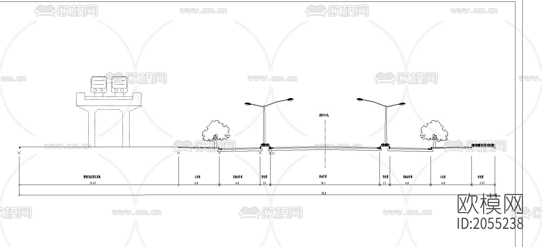 城市道路及给排水管网工程下载（渲染图3）