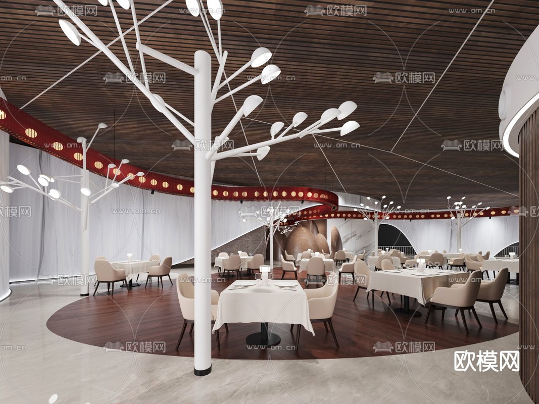古鲁奇设计 国家大剧院西餐厅3d模型