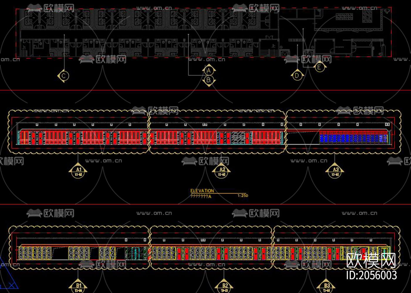 KTV立面节点图下载（渲染图4）