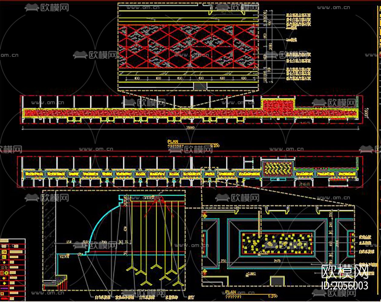 KTV立面节点图下载（渲染图2）