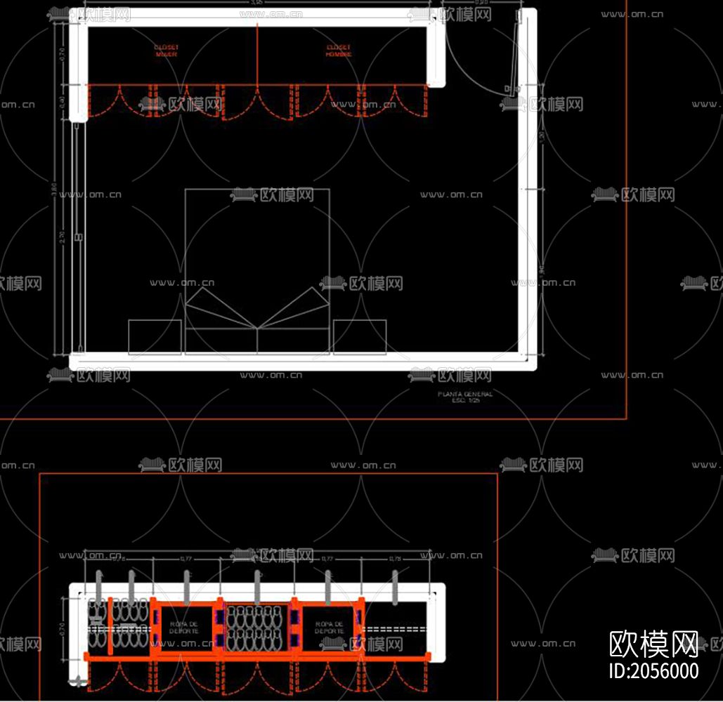 橱柜cad图库下载（渲染图2）