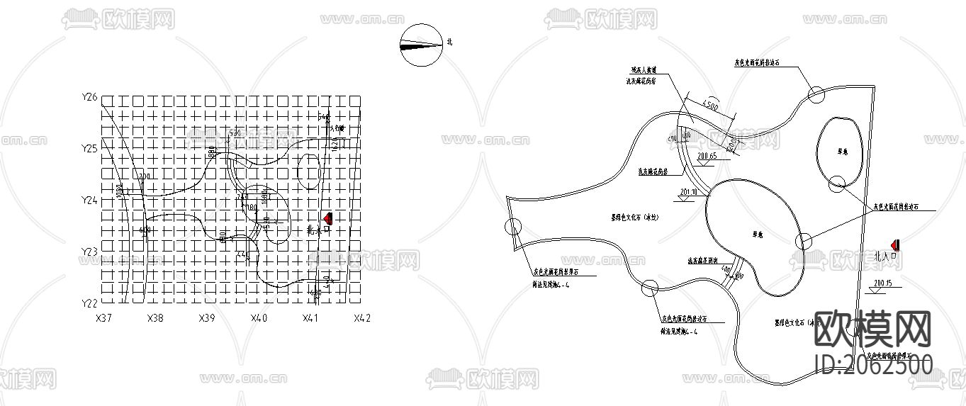 广场规划CAD施工图下载（渲染图1）