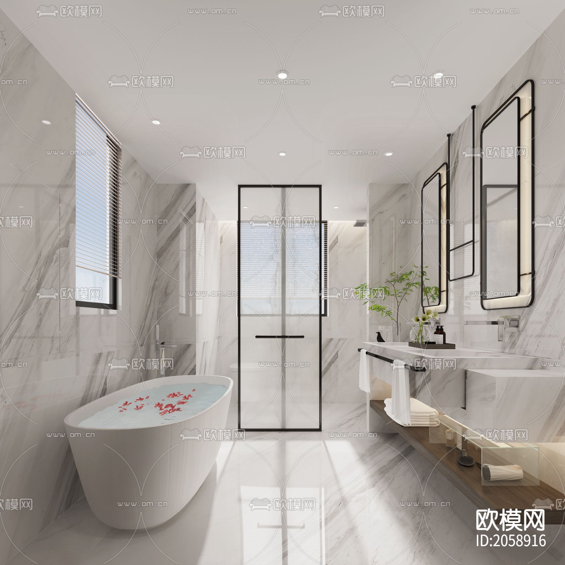 整装家居cad施工图下载（渲染图10）