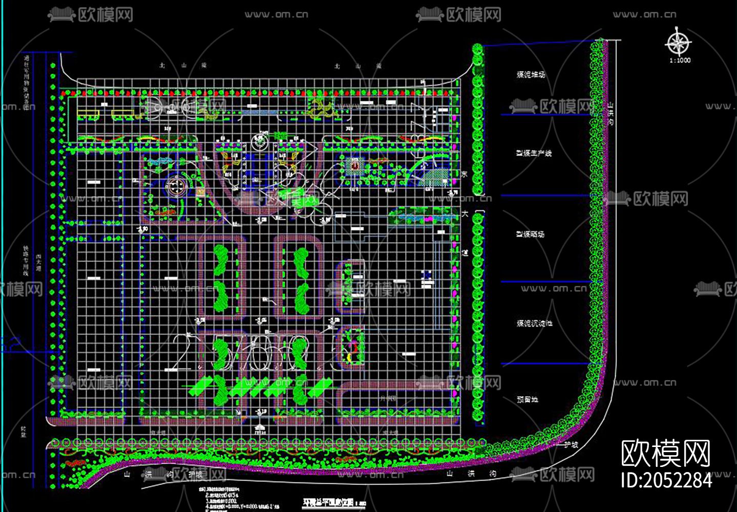 景观绿化工程施工图下载（渲染图4）