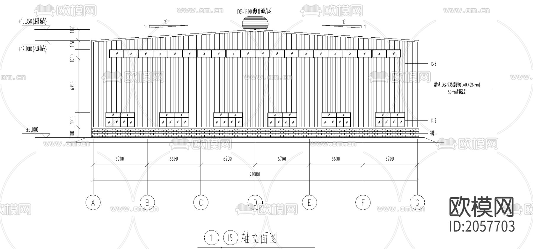 某工程方案CAD施工图下载（渲染图1）