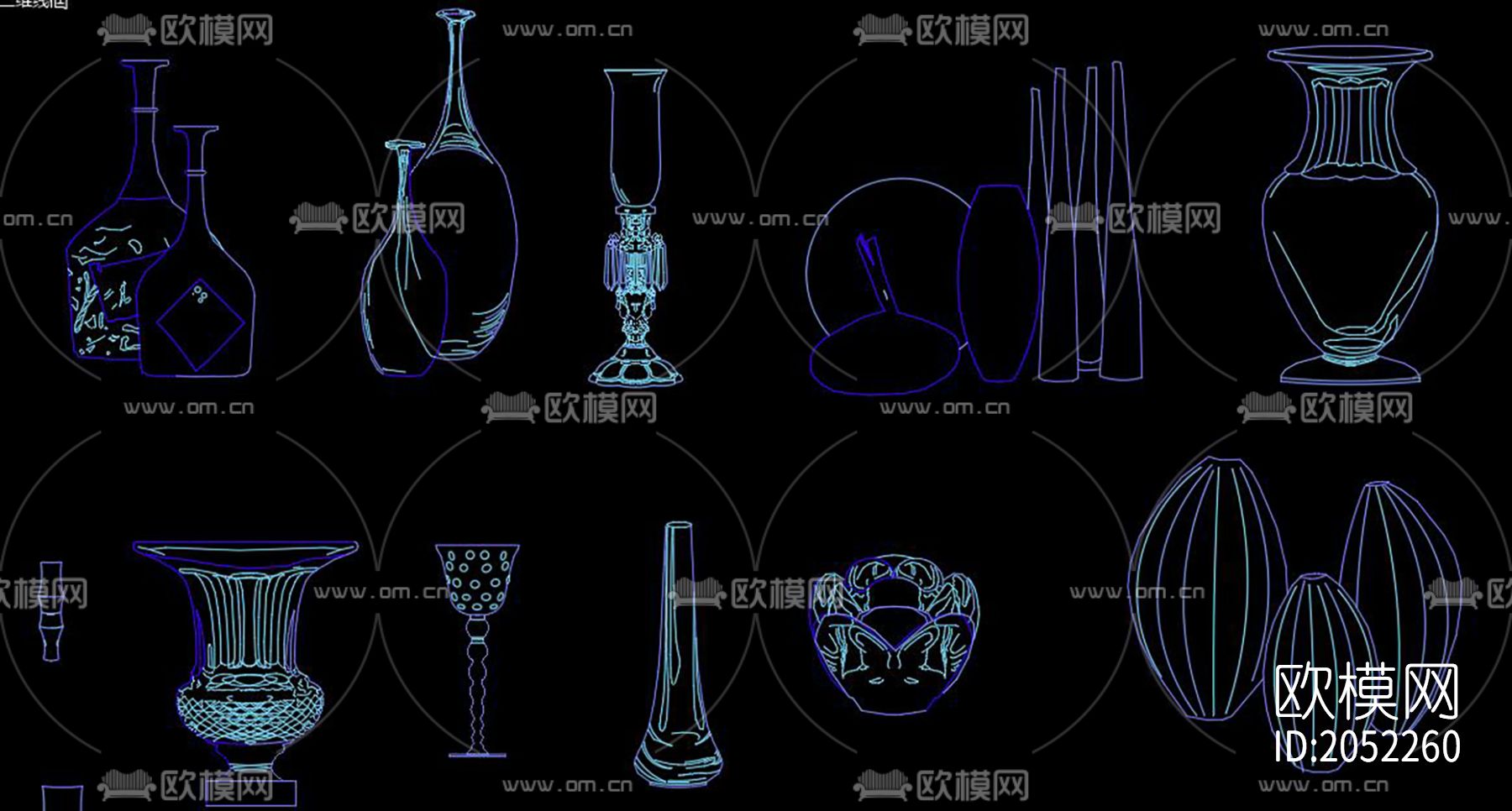 装饰品cad图库下载（渲染图1）