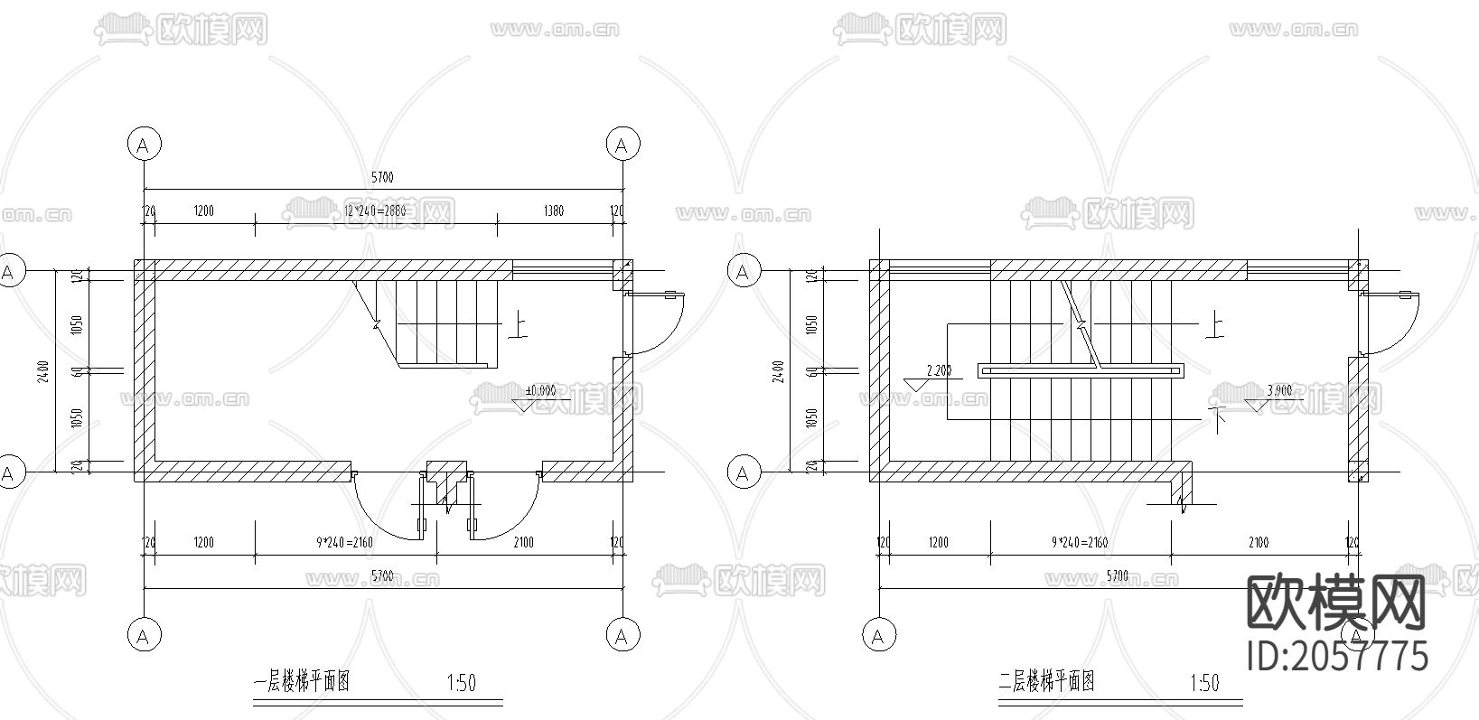 140平米民房建筑CAD方案下载（渲染图1）
