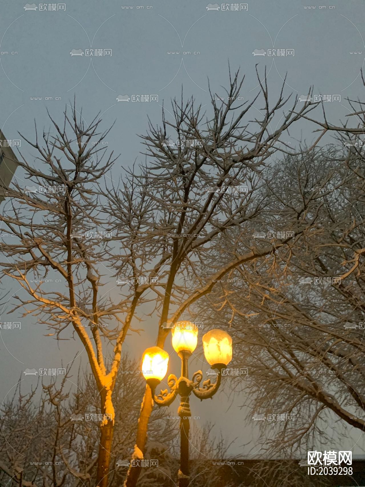 公路夜景贴图下载（渲染图2）