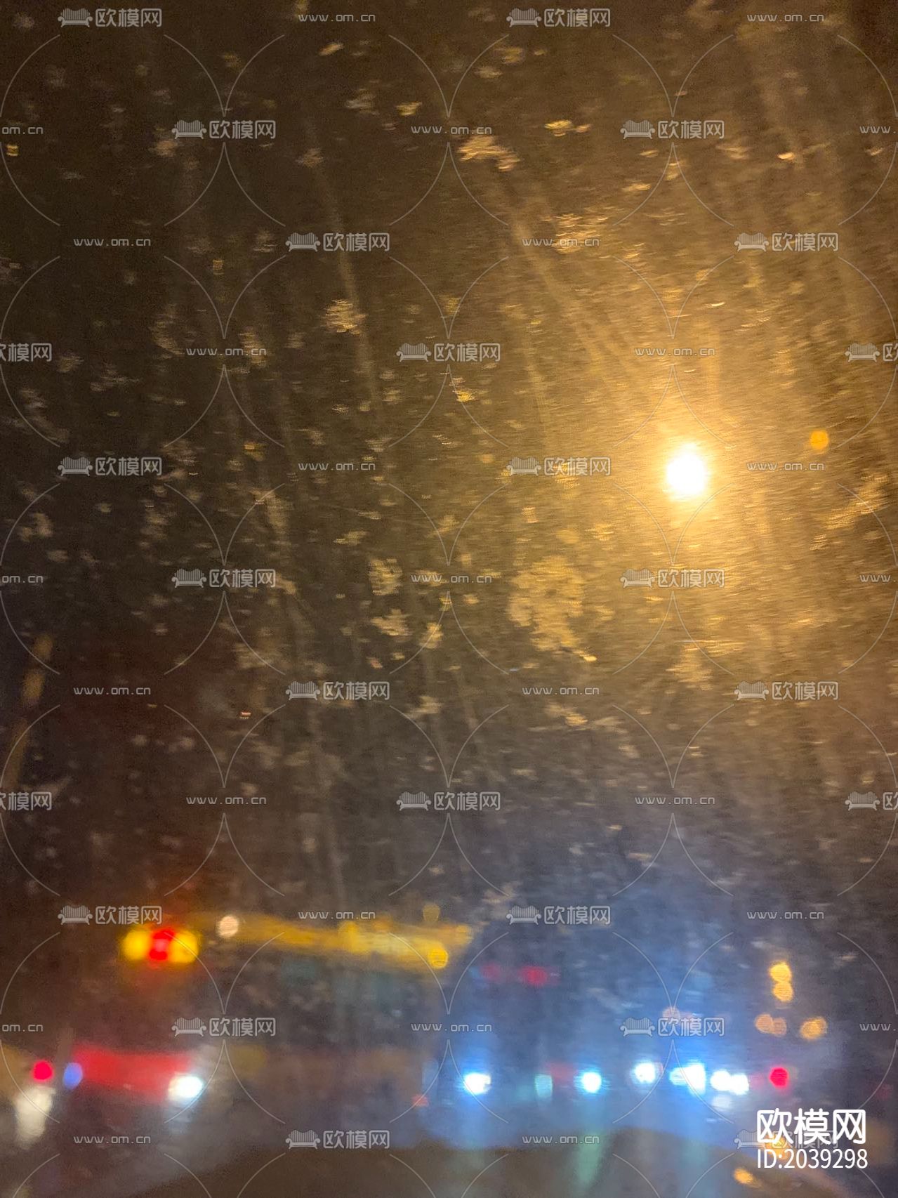 公路夜景贴图下载（渲染图3）