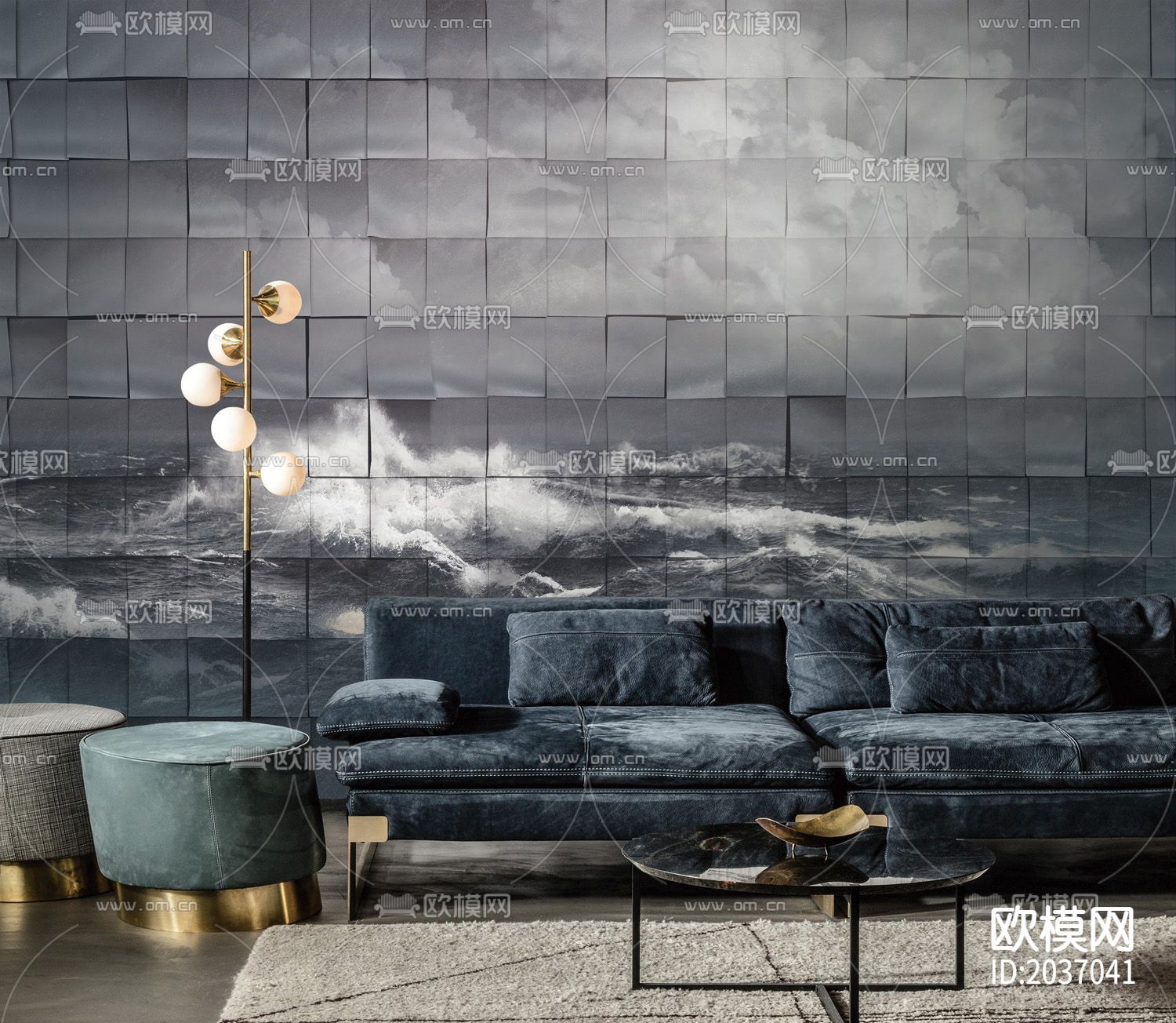 云朵拼装壁纸下载（渲染图4）